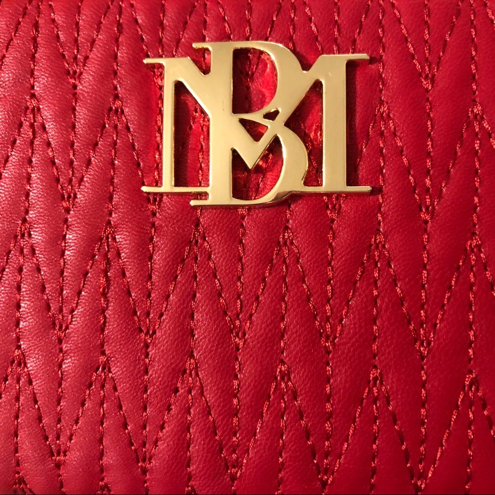 Red Braid Quilting Long Wallet / Credit Card Holder BADGLEY MISCHKA STUDIO - Picture 3 of 10